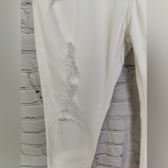 Ralph Lauren Denim Supply Distressed White Mid Rise Jeans Size 30 NWOT - Picture 2 of 7